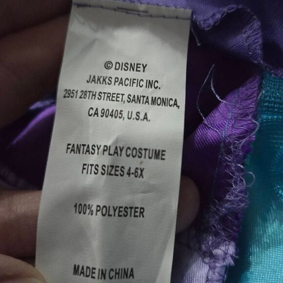 Disney Little Mermaid costume dress 4-6T - Picture 5 of 5